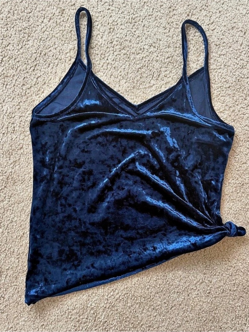 Blue Velvet Camisole Like New